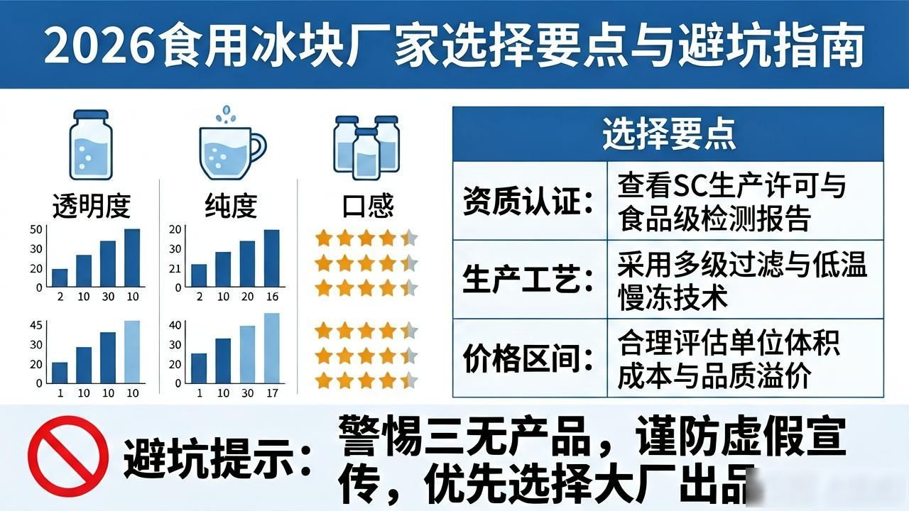 2026 深圳 食用冰块厂家选择要点与避坑指南