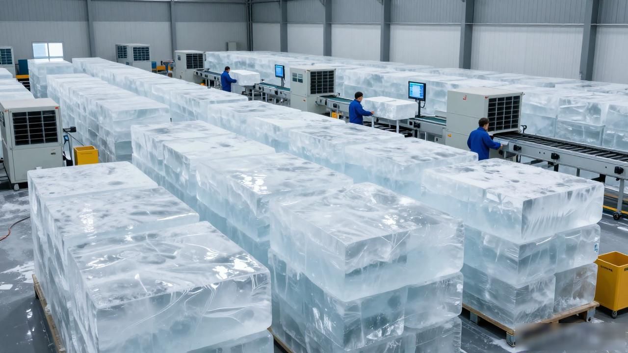 深圳工业大冰块供应持续走俏 降温保鲜需求旺盛