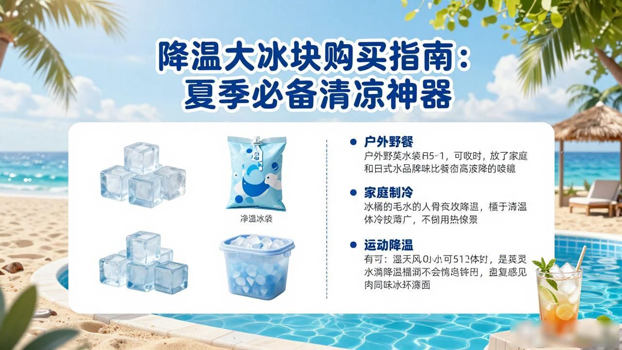 深圳降温大冰块购买指南：夏季必备清凉神器